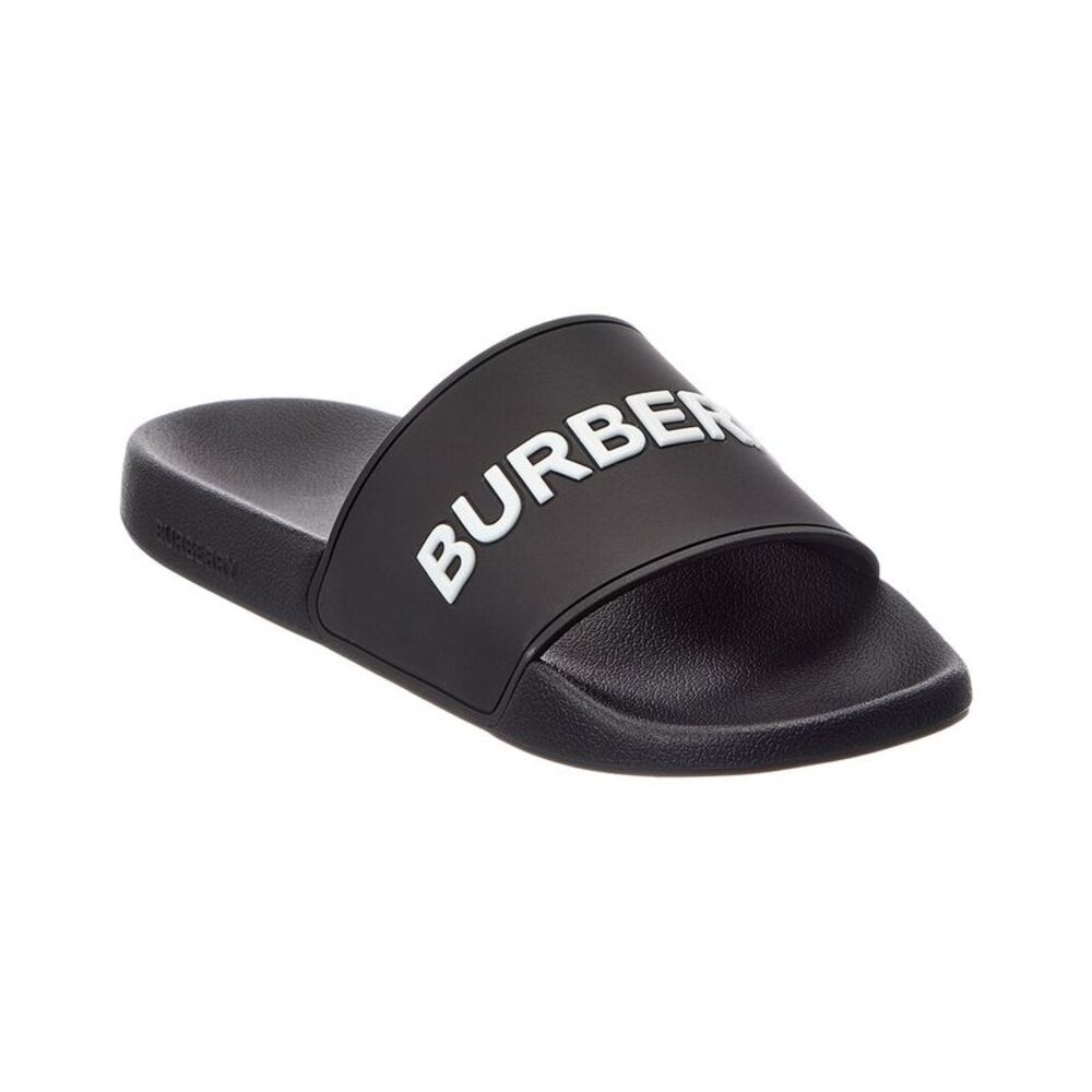 Burberry Rubber Slide, Black